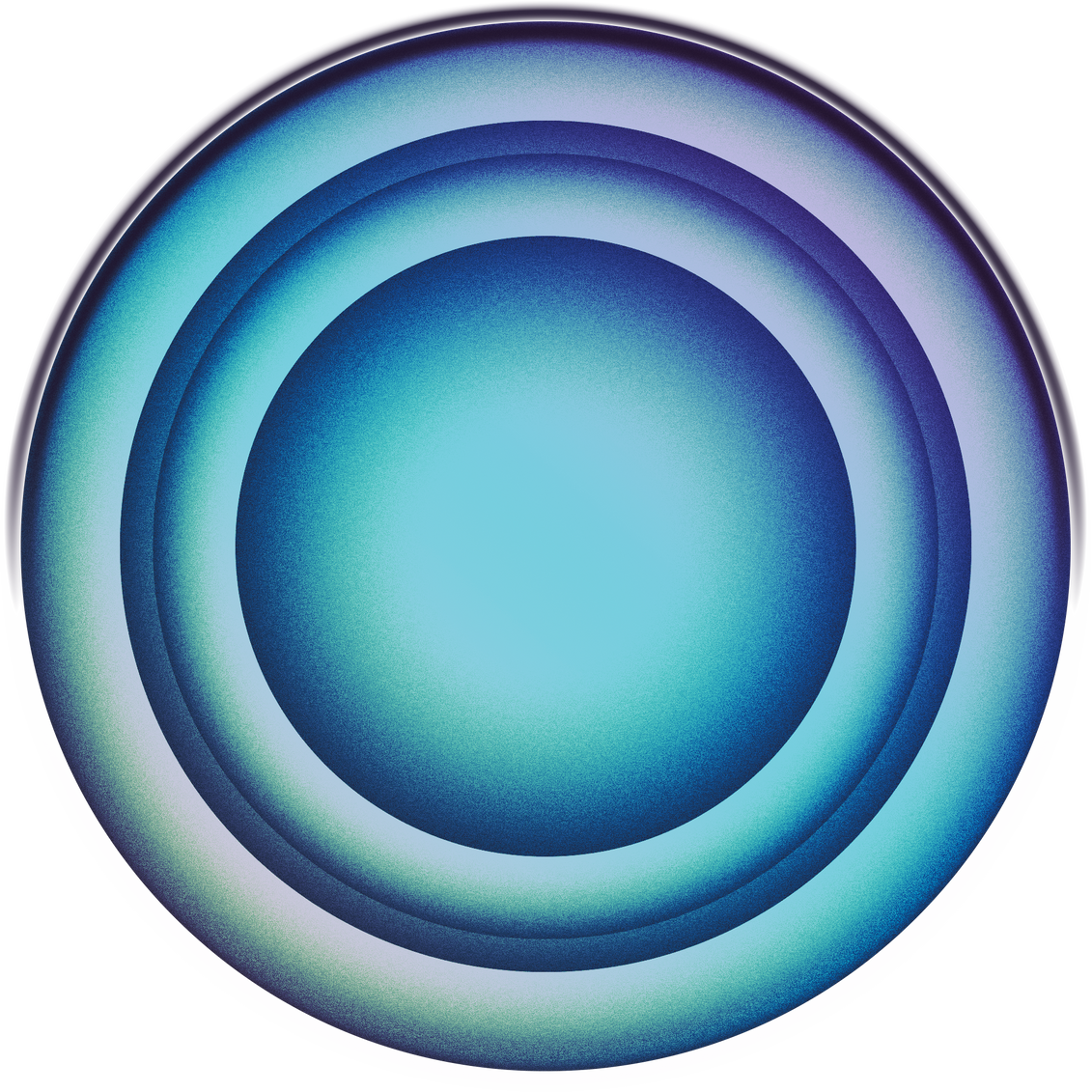 Holographic Chrome Decorative Circle